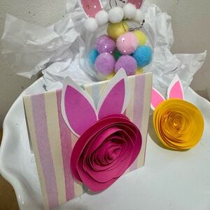 Pom PomEaster Bunny ornament set